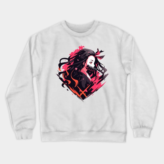 nezuko Crewneck Sweatshirt by skatermoment